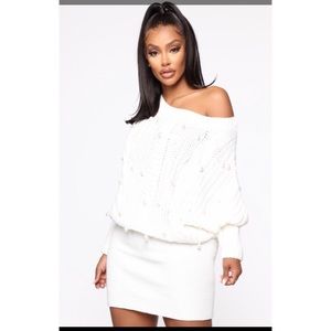 Here For the Pearls Sweater dress